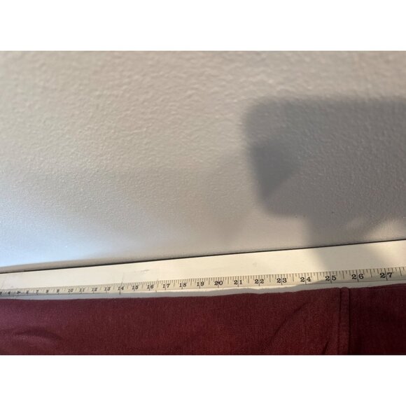 Volcom Mens Hoodie Sz L Maroon Heathered Logo Pocket Streetwear Worn-In Comfort - Picture 7 of 10